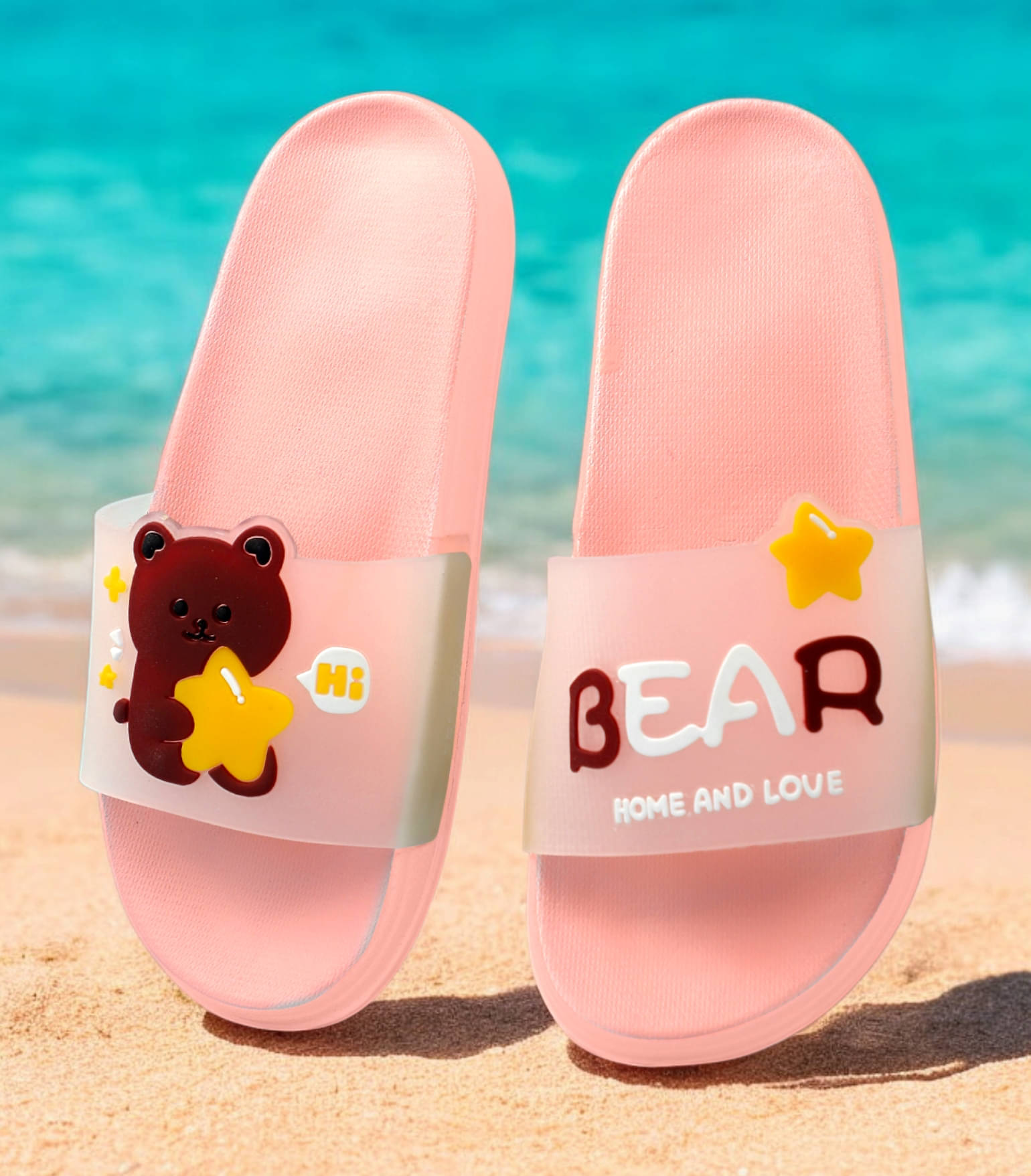     			KAPANI Pink Women's Slide Flip flop
