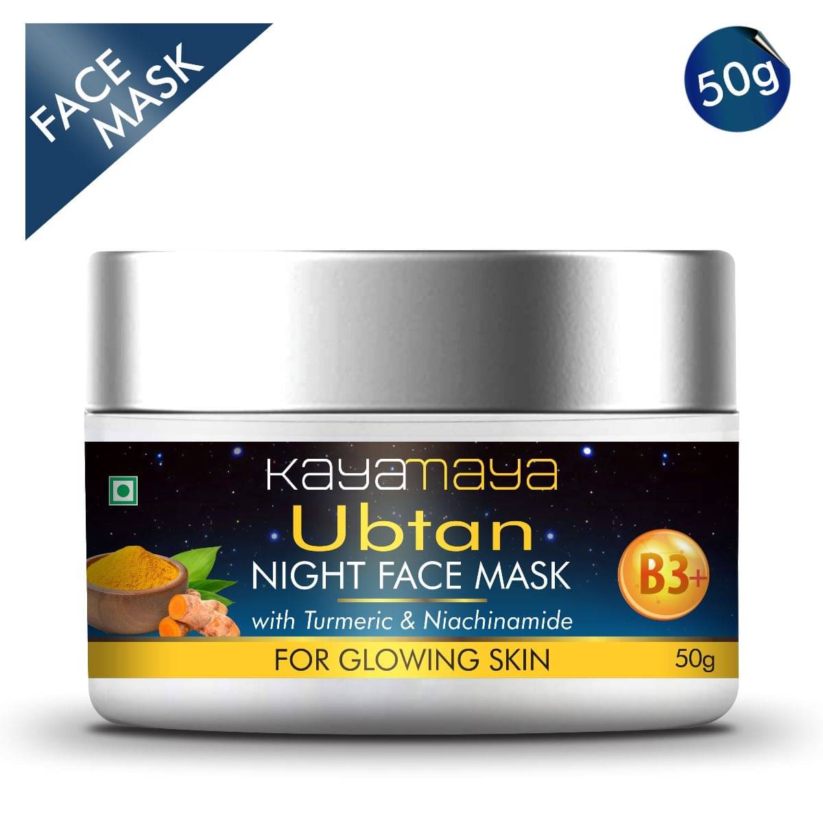     			Ubtan Night Sleeping Face Mask with Turmeric & Niacinamide for Glowing Skin