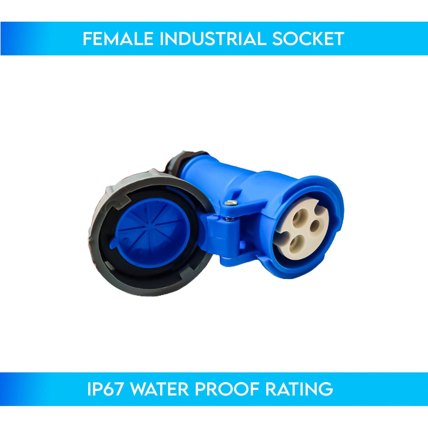 LXMI Female Incustrial Socket With IP67 Waterproof rating 250 Non Modular Sockets LXMI Female Incustrial Socket With IP67 Waterproof rating 250 Non Modular Sockets