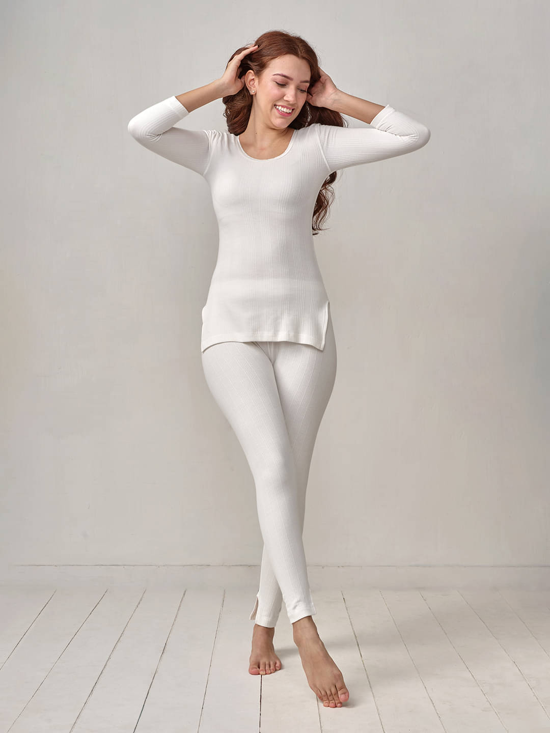 Lux Inferno Cotton Blend Thermal Sets - White Pack of 1 Lux Inferno Cotton Blend Thermal Sets - White Pack of 1