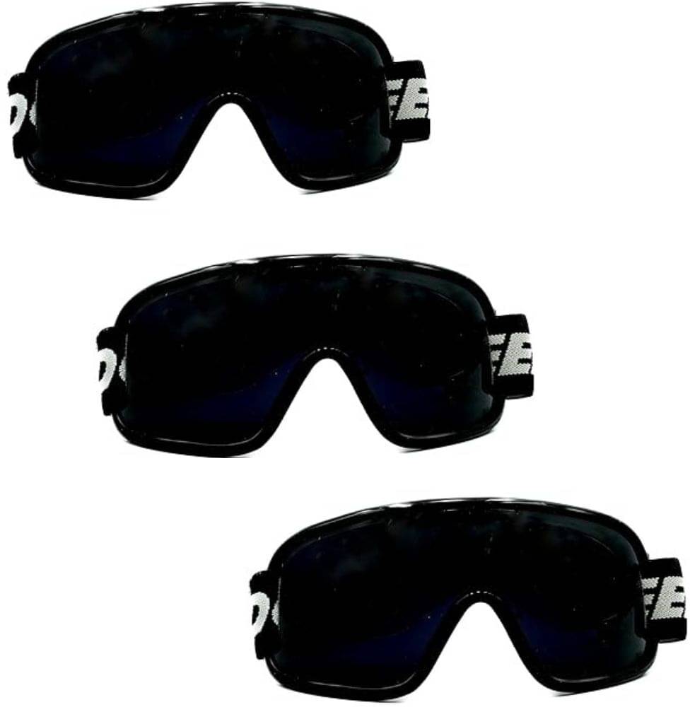     			Redex Black Oversized Sunglasses ( Pack of 3 )