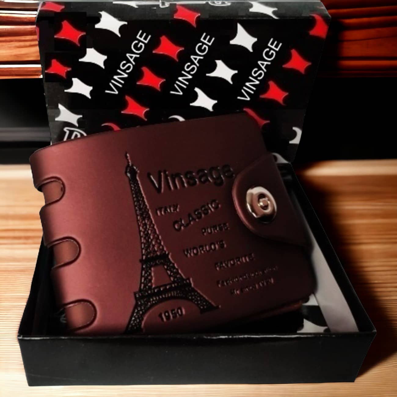 VINSAGE Brown PU Men's Two Fold Wallet ( Pack of 1 ) - Handbags | Buy online on ZillyBuy