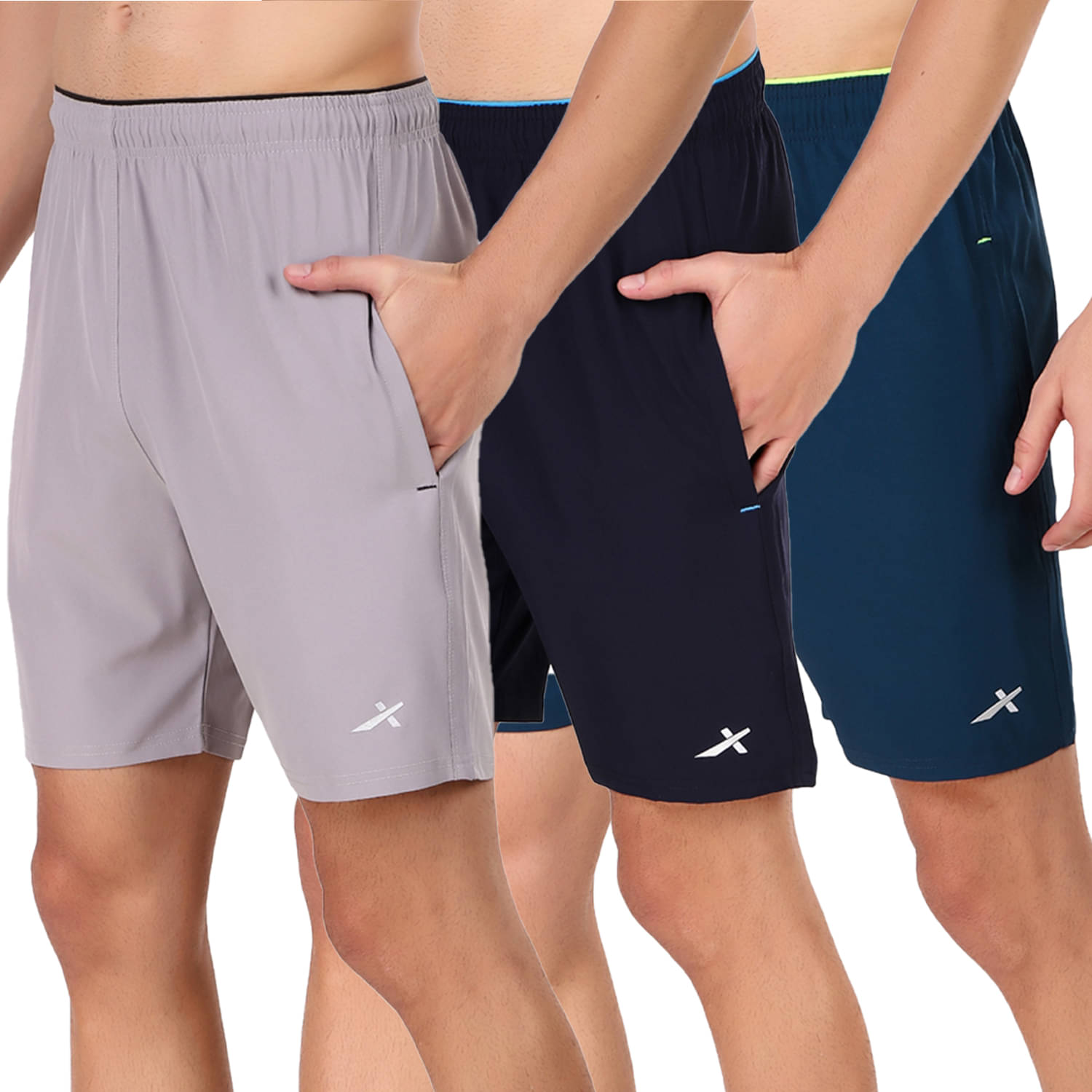    			Vector X Multicolor Polyester Men's Outdoor & Adventure Shorts ( Pack of 3 )