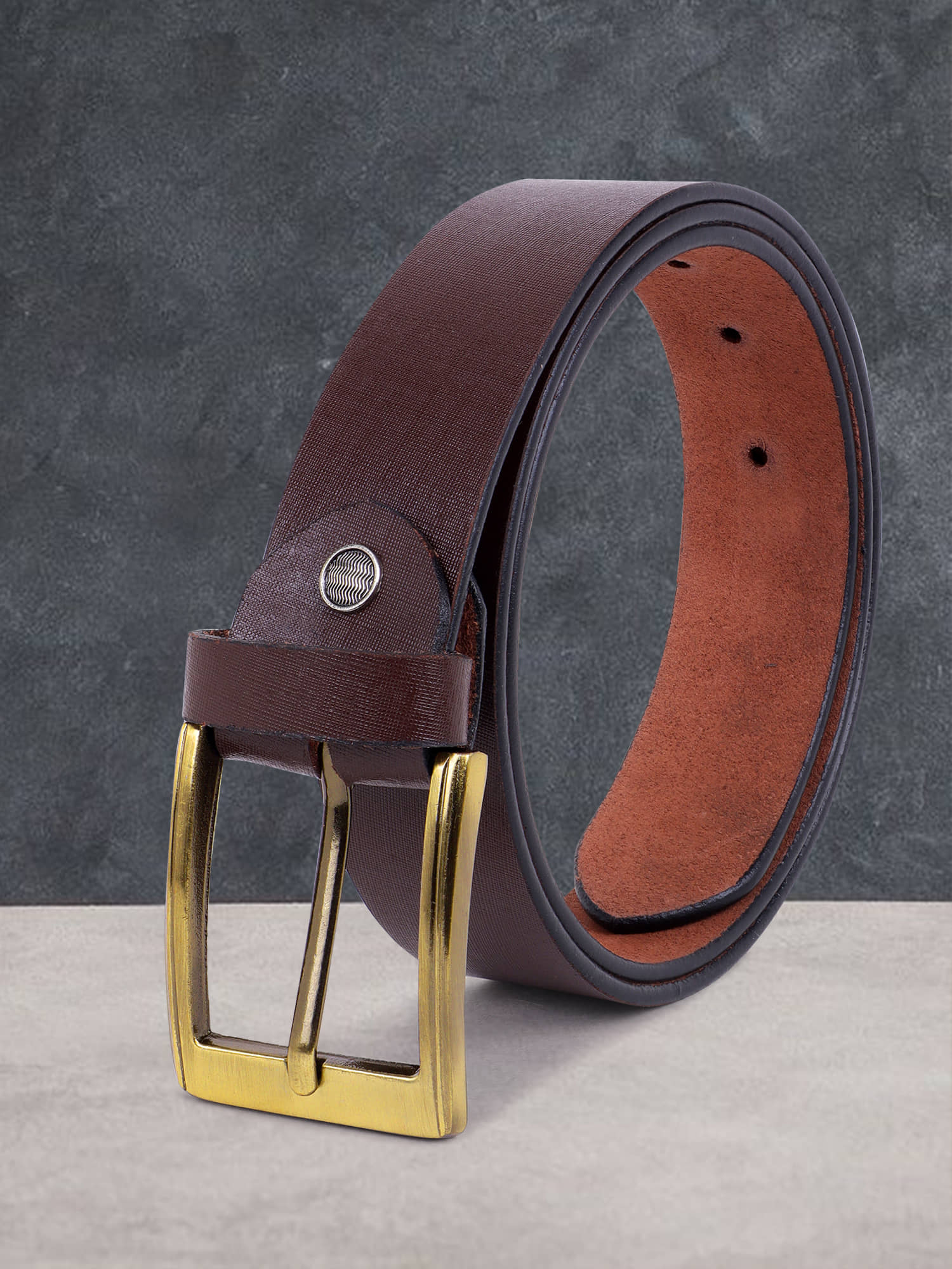 WARCKS - Brown 100% Leather Men's Formal Belt ( Pack of 1 )