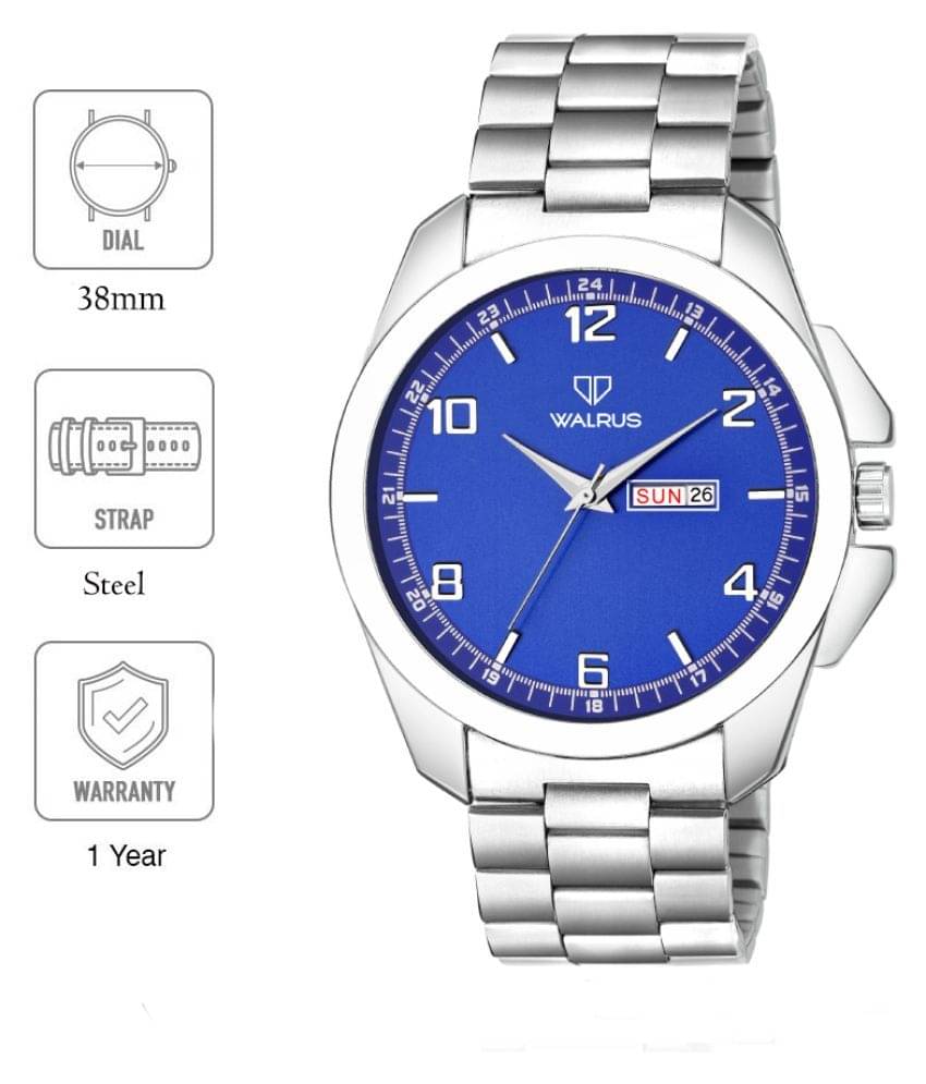     			Walrus Silver Stainless Steel Analog Men's Watch