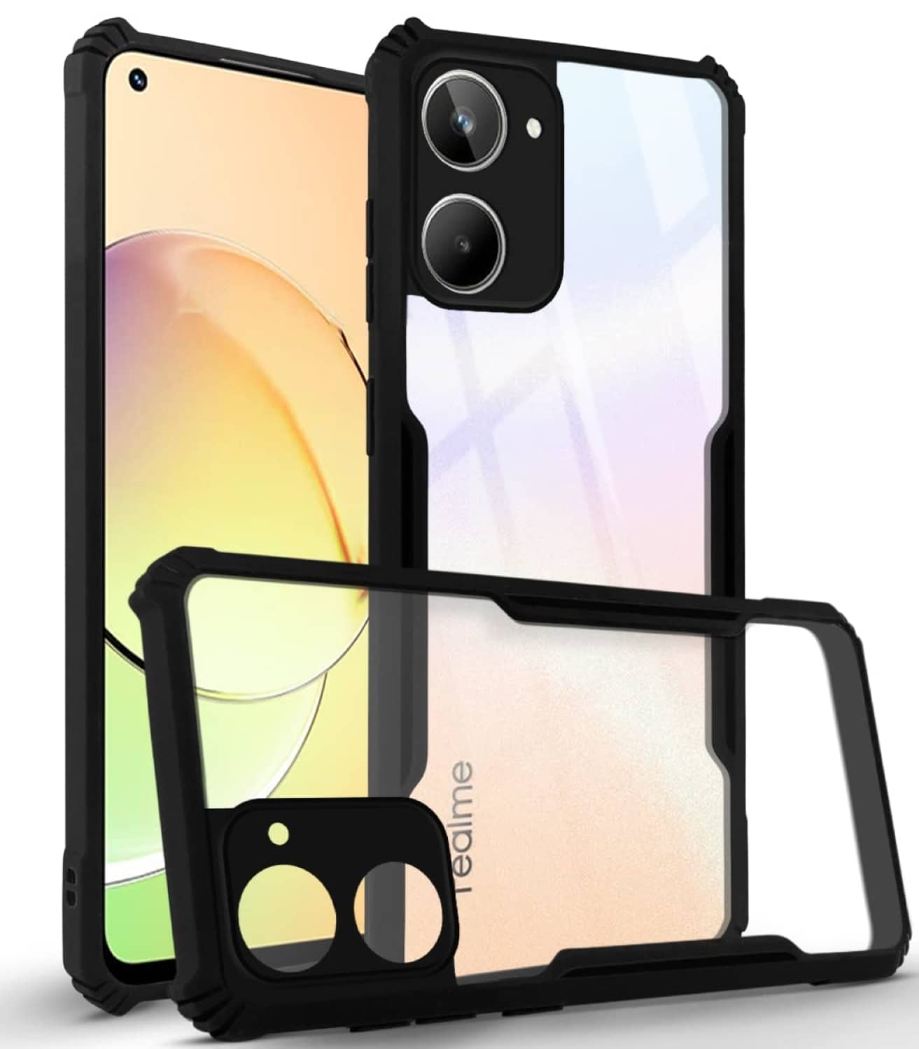 ZAMN Shock Proof Case Compatible For Polycarbonate REALME 10 4G ( )