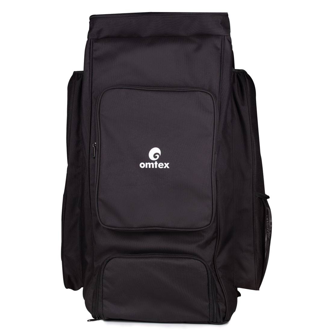     			Omtex Ace Duffle Bag with Compartments, Adjustable Padded Shoulder Straps for Cricketers with Water Resistant Duffle Kit Bag - Black