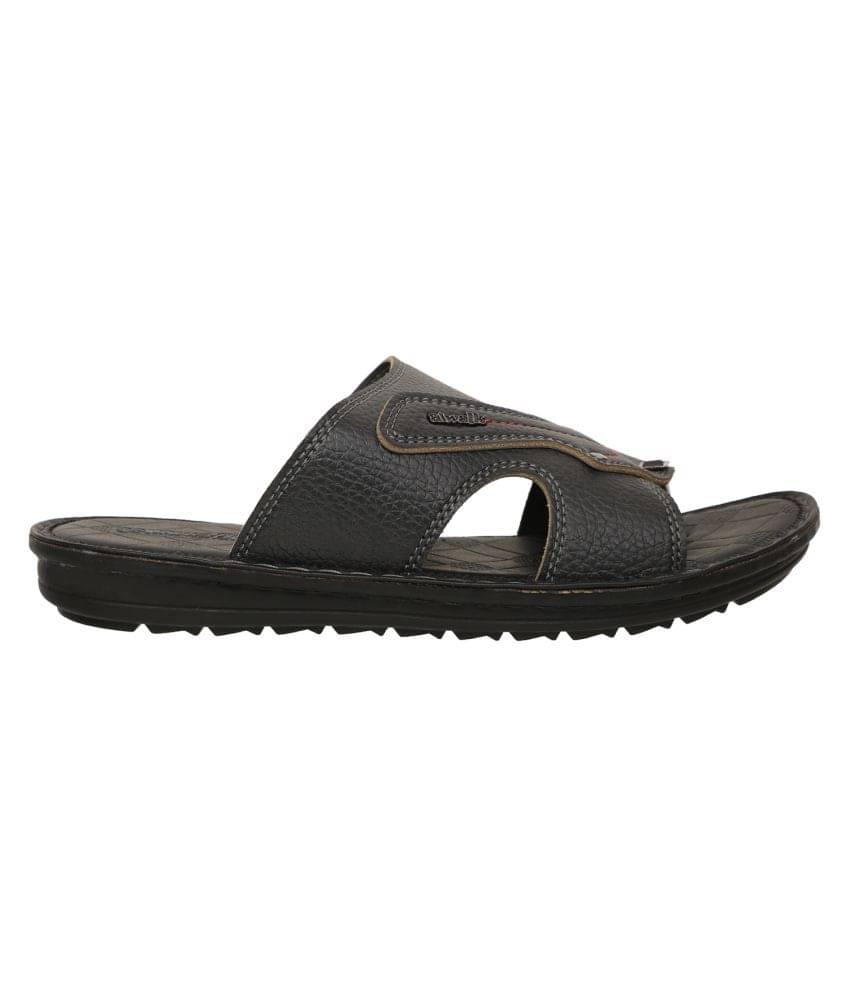     			Aerowalk Black Men's Thong Flip Flop