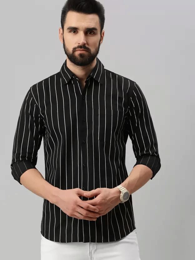 BOUGHT FIRST Cotton Blend Regular Fit Full Sleeves Men's Formal Shirt - Multi ( Pack of 1 ) BOUGHT FIRST Cotton Blend Regular Fit Full Sleeves Men's Formal Shirt - Multi ( Pack of 1 )