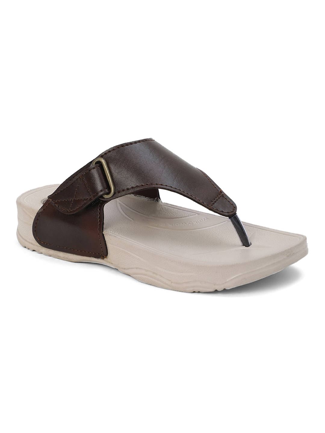     			Cozy Wear Brown Women's Leather Slipper