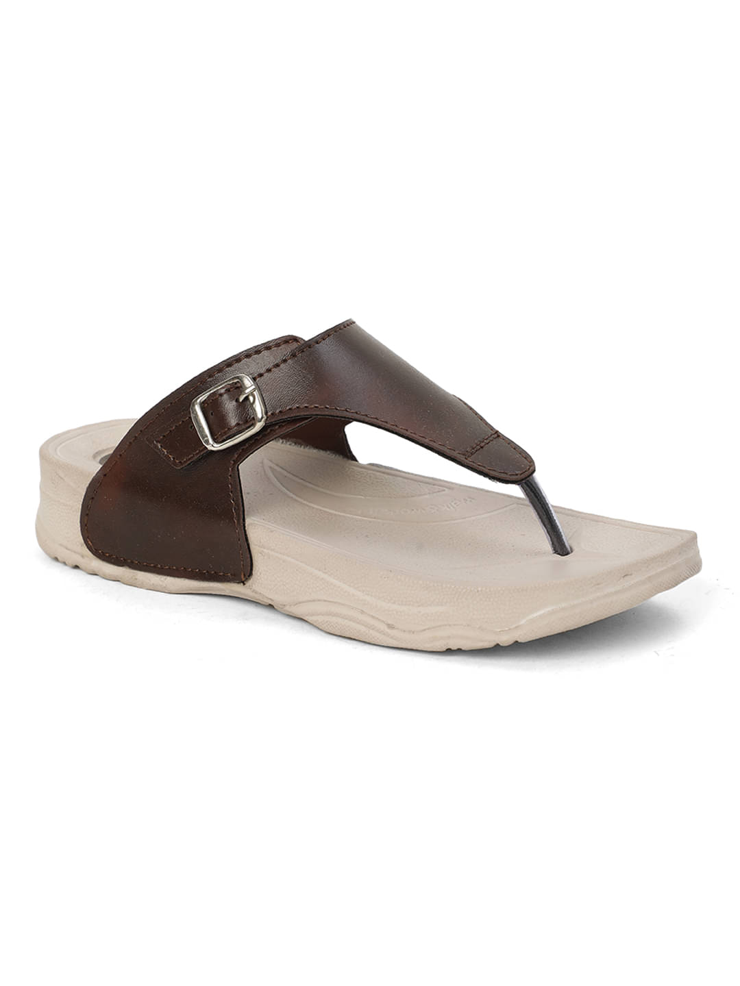     			Cozy Wear Brown Women's Leather Slipper