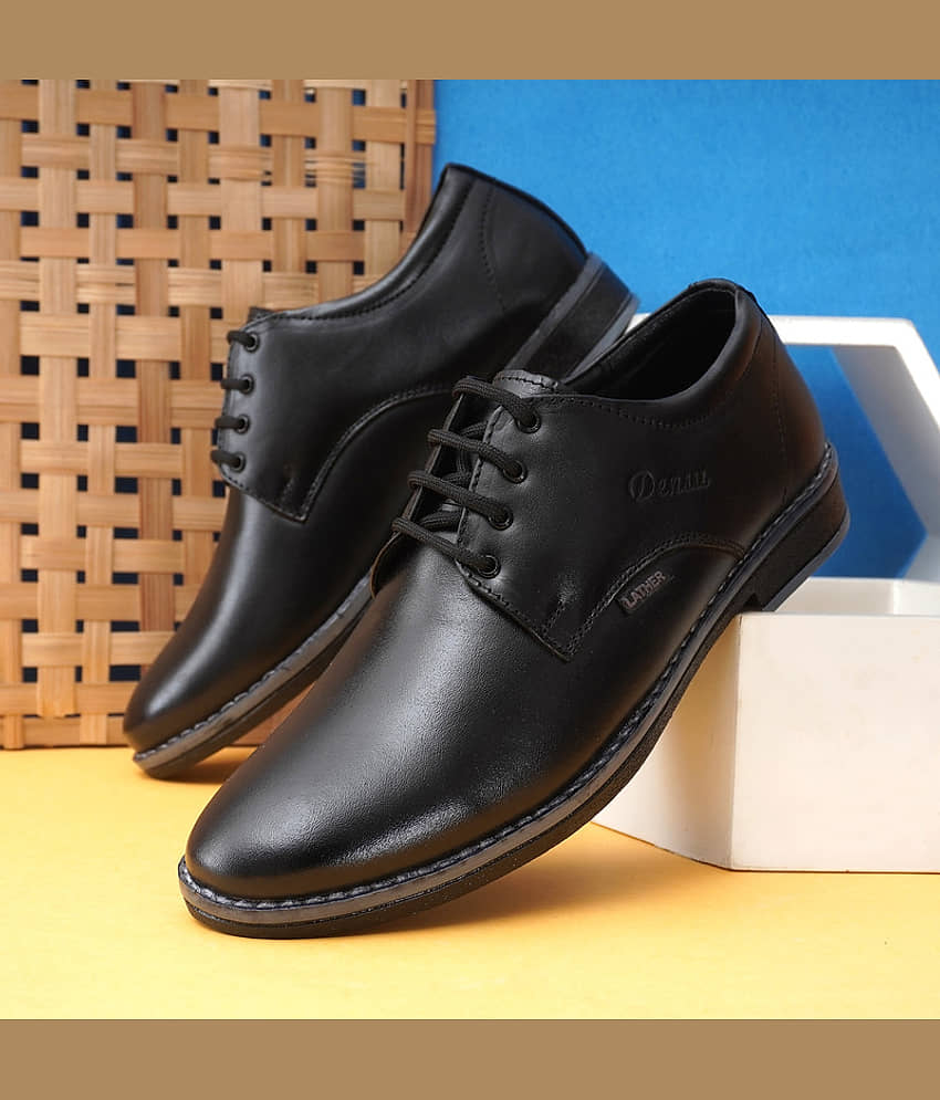 Gibbons Leeport Black Formal Shoes Fortune By Liberty Black Men's