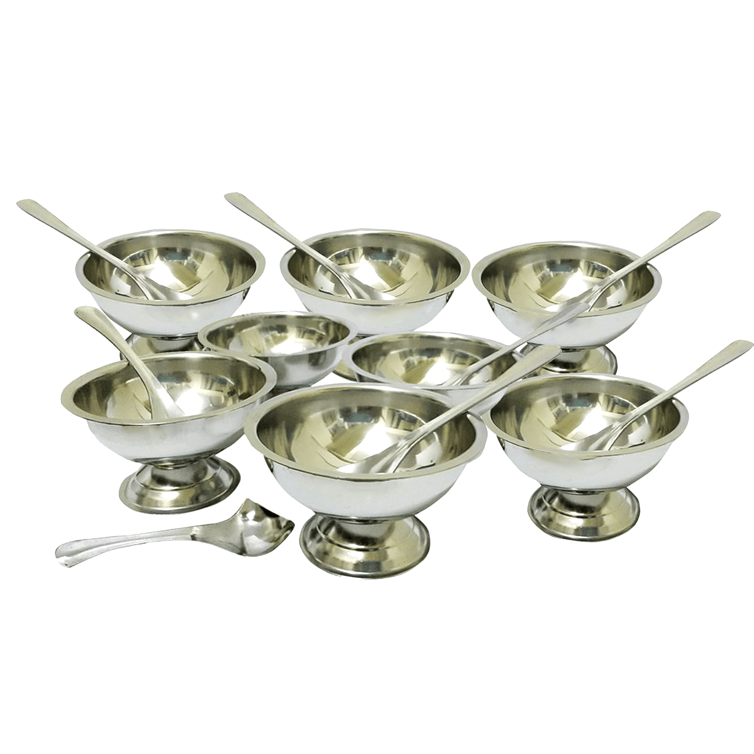Dynore Dessert Bowl Set Stainless Steel Plain Dessert Bowl 10 cm ( Set of 1 ) Silver Dynore Dessert Bowl Set Stainless Steel Plain Dessert Bowl 10 cm ( Set of 1 ) Silver