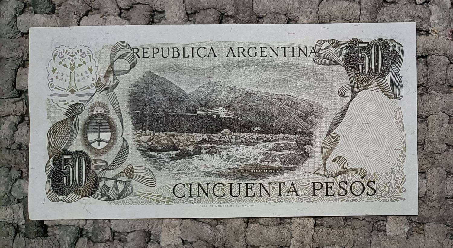 EX RARE OLD ISSUE ARGENTINA 50 PESOS NT IN GOOD GRADE EX RARE OLD ISSUE ARGENTINA 50 PESOS NT IN GOOD GRADE