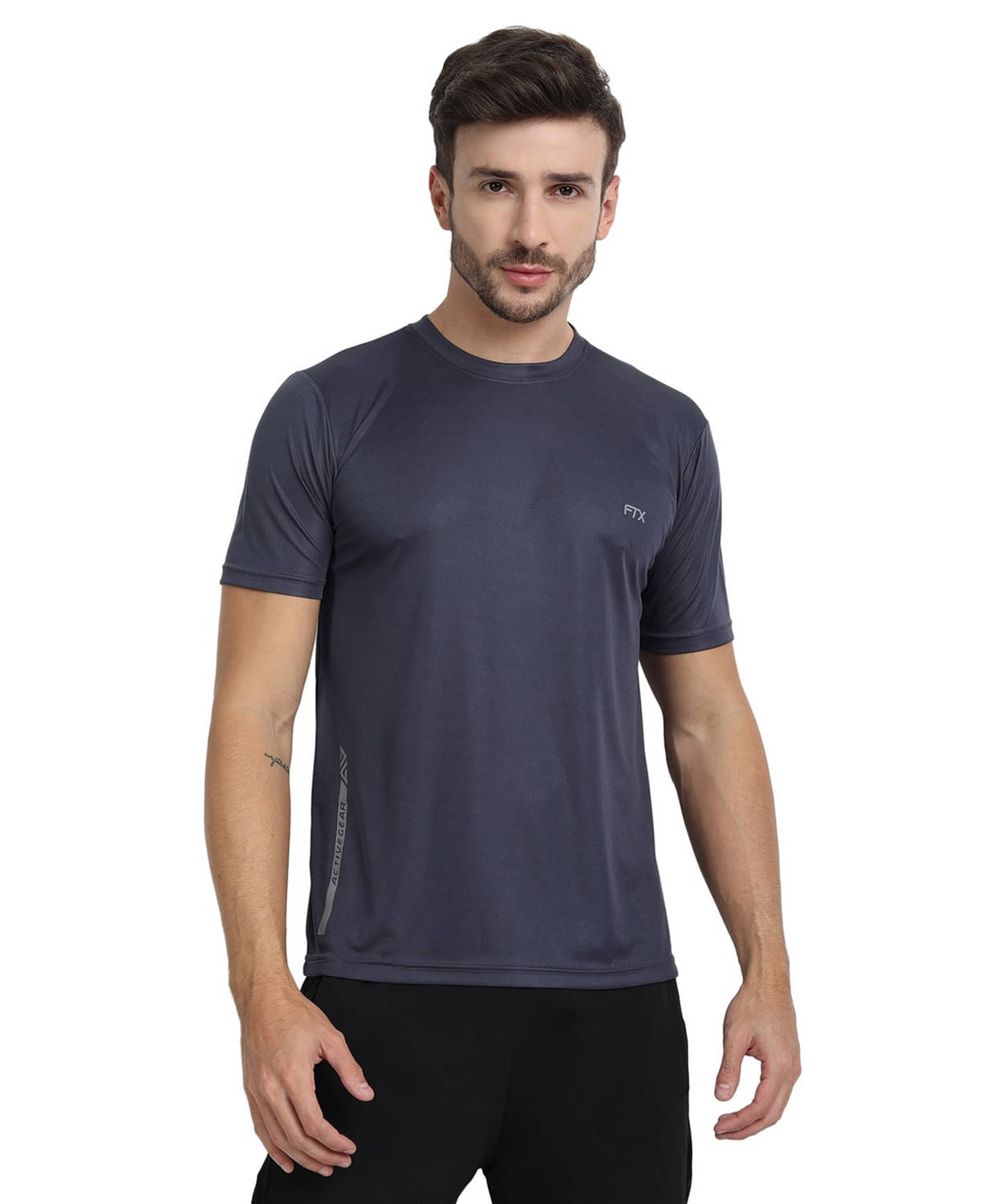 FTX Pack of 1 Polyester Regular Fit Men's T-Shirt ( Grey Melange ) FTX Pack of 1 Polyester Regular Fit Men's T-Shirt ( Grey Melange )