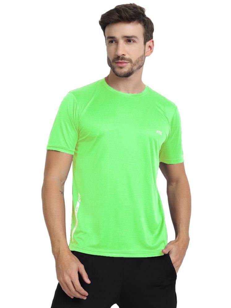 FTX Pack of 1 Polyester Regular Fit Men's T-Shirt ( Green ) FTX Pack of 1 Polyester Regular Fit Men's T-Shirt ( Green )