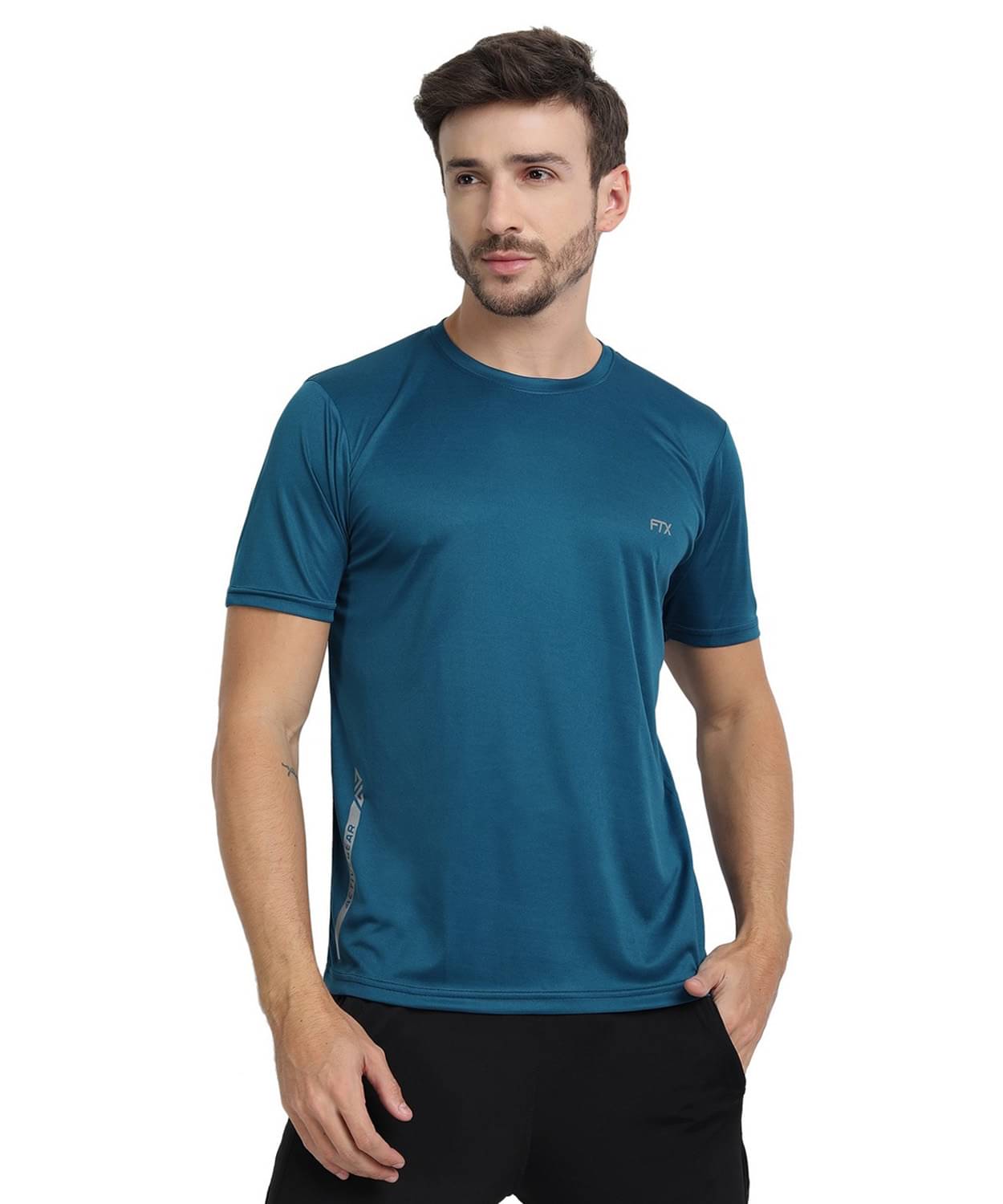FTX Pack of 1 Polyester Regular Fit Men's T-Shirt ( Indigo ) FTX Pack of 1 Polyester Regular Fit Men's T-Shirt ( Indigo )