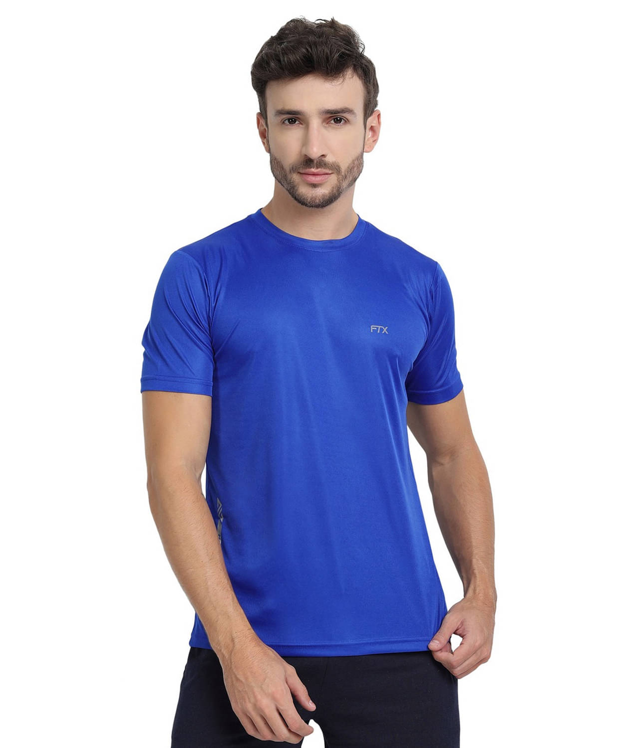     			FTX Pack of 1 Polyester Regular Fit Men's T-Shirt ( Blue )