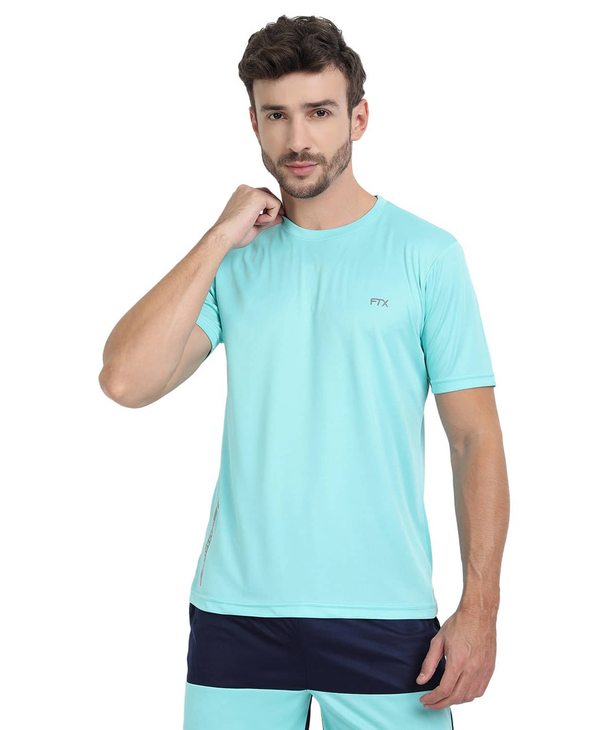 FTX Pack of 1 Polyester Regular Fit Men's T-Shirt ( Grey )