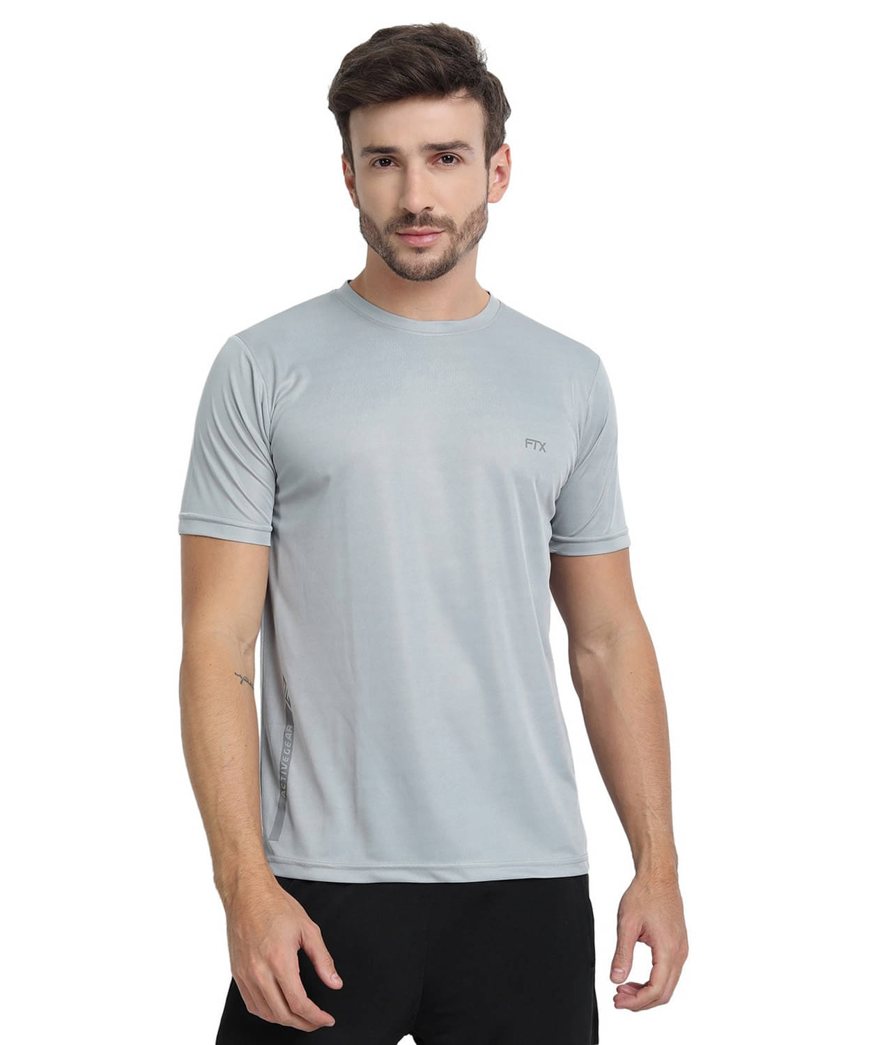 FTX Pack of 1 Polyester Regular Fit Men's T-Shirt ( Grey )     			FTX Pack of 1 Polyester Regular Fit Men's T-Shirt ( Grey )