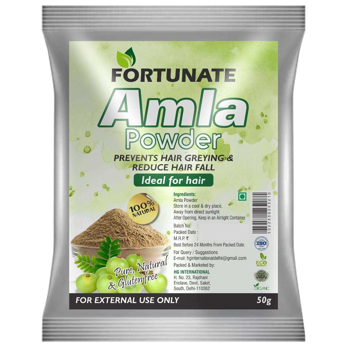     			Natural & Organic Amla Indian Gooseberry Powder For Hair Care Mask and Skin