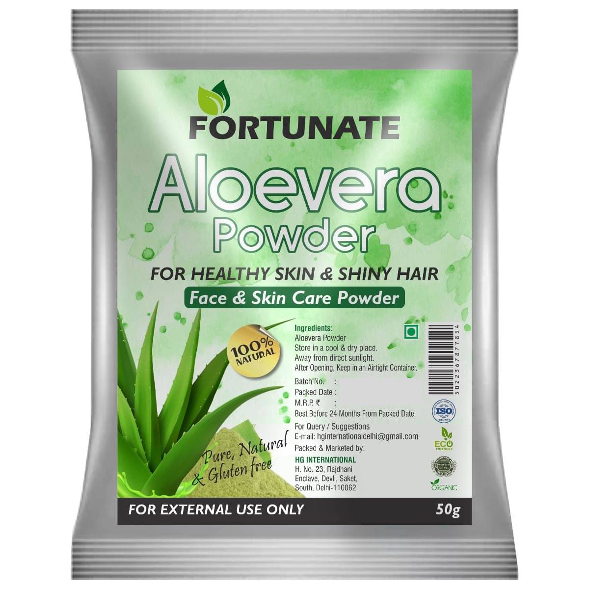     			Natural Aloe Vera Powder for Face, Skin & Hair