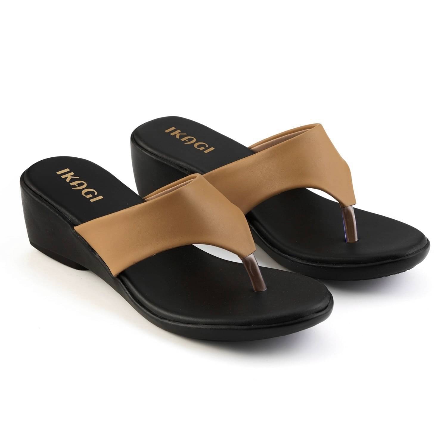     			IKAGI Beige Women's Flats