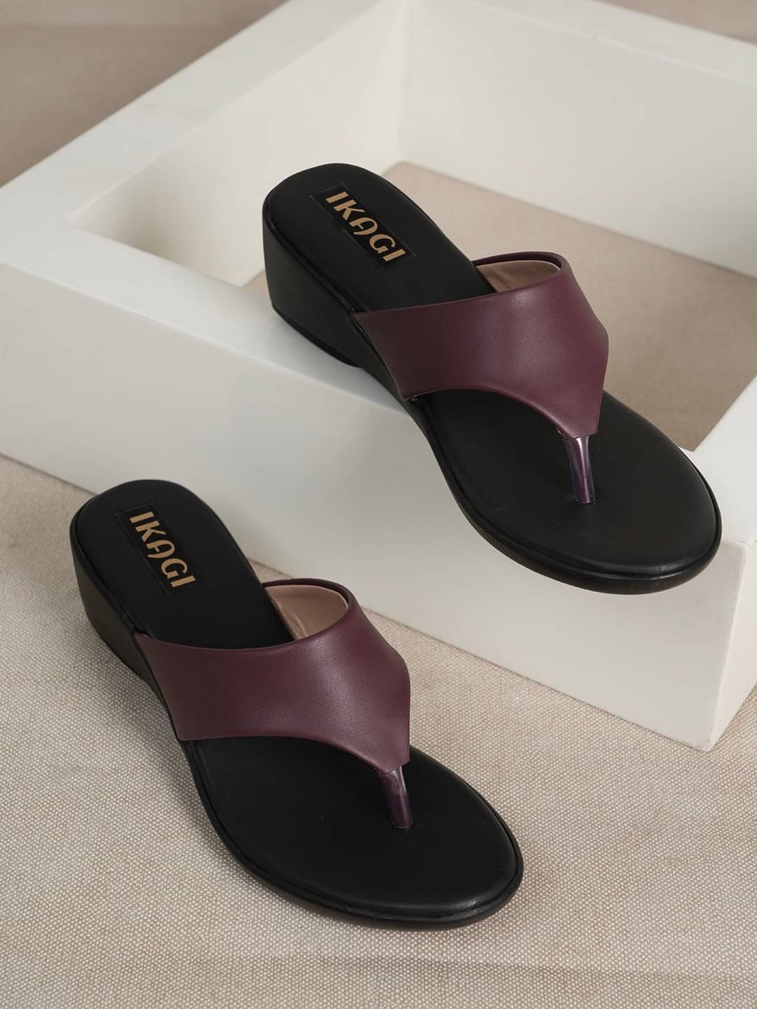 IKAGI Wine Women's Flats