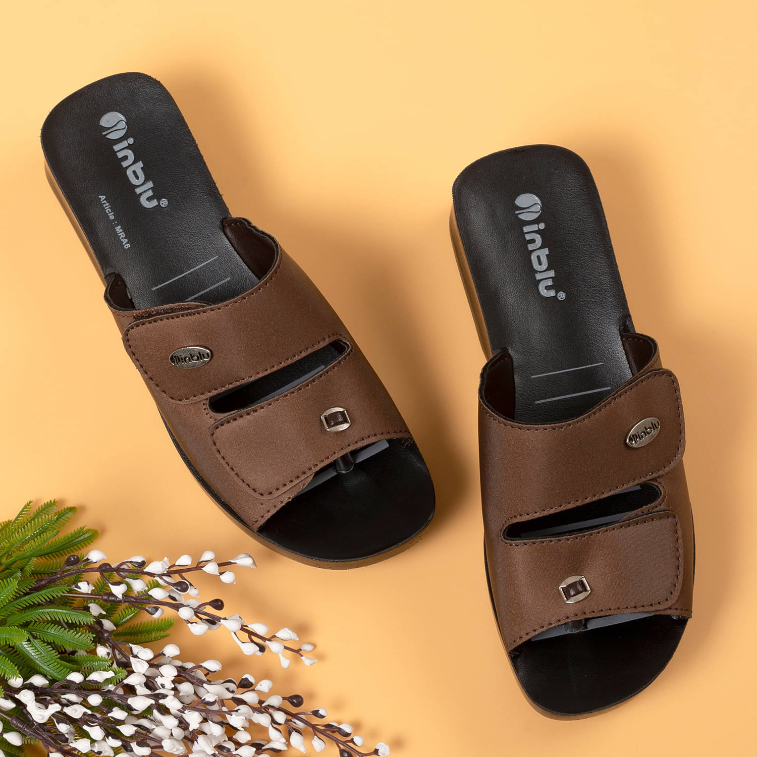     			Inblu Brown Women's Slipper