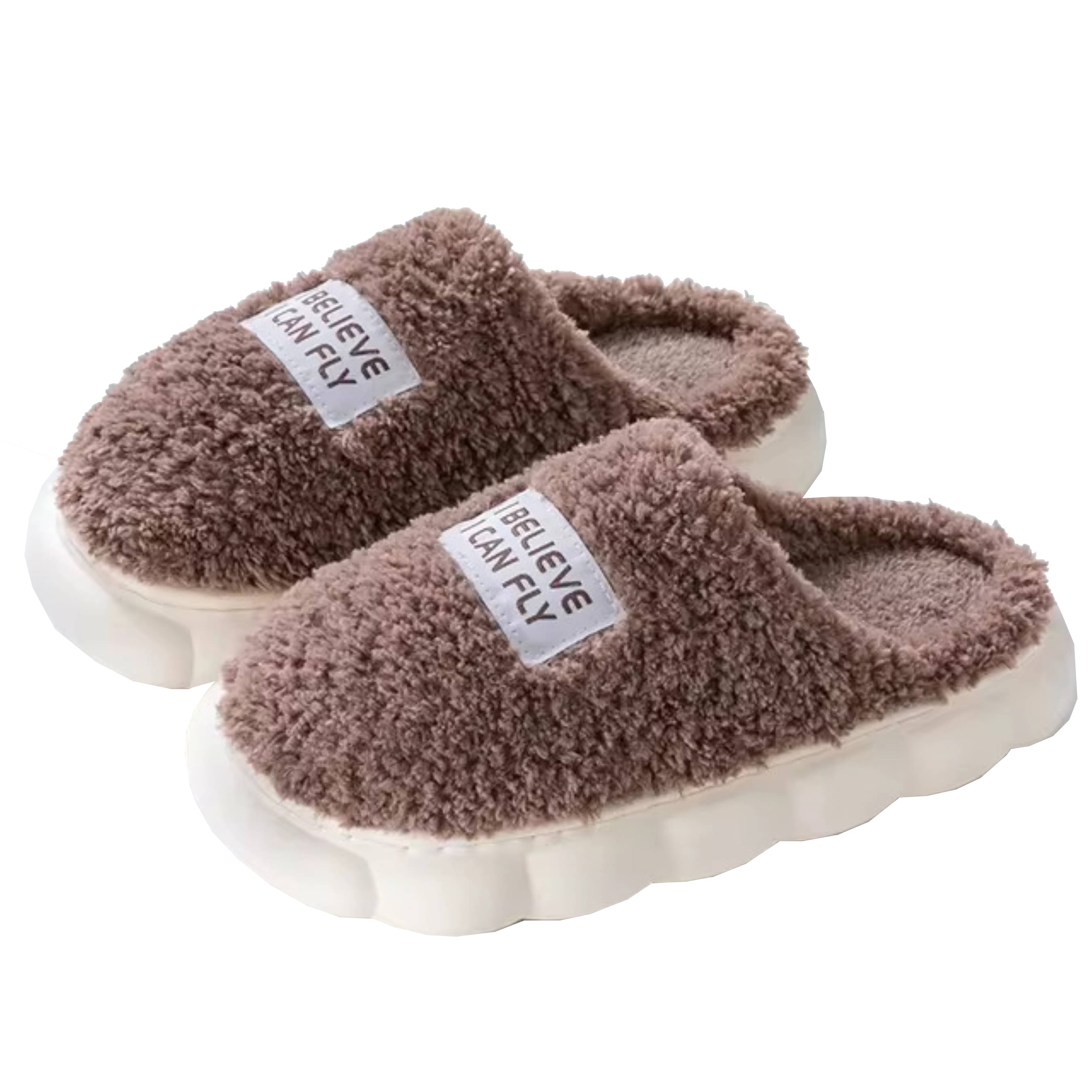     			Infispace Brown Women's Toe Covered Flip Flop