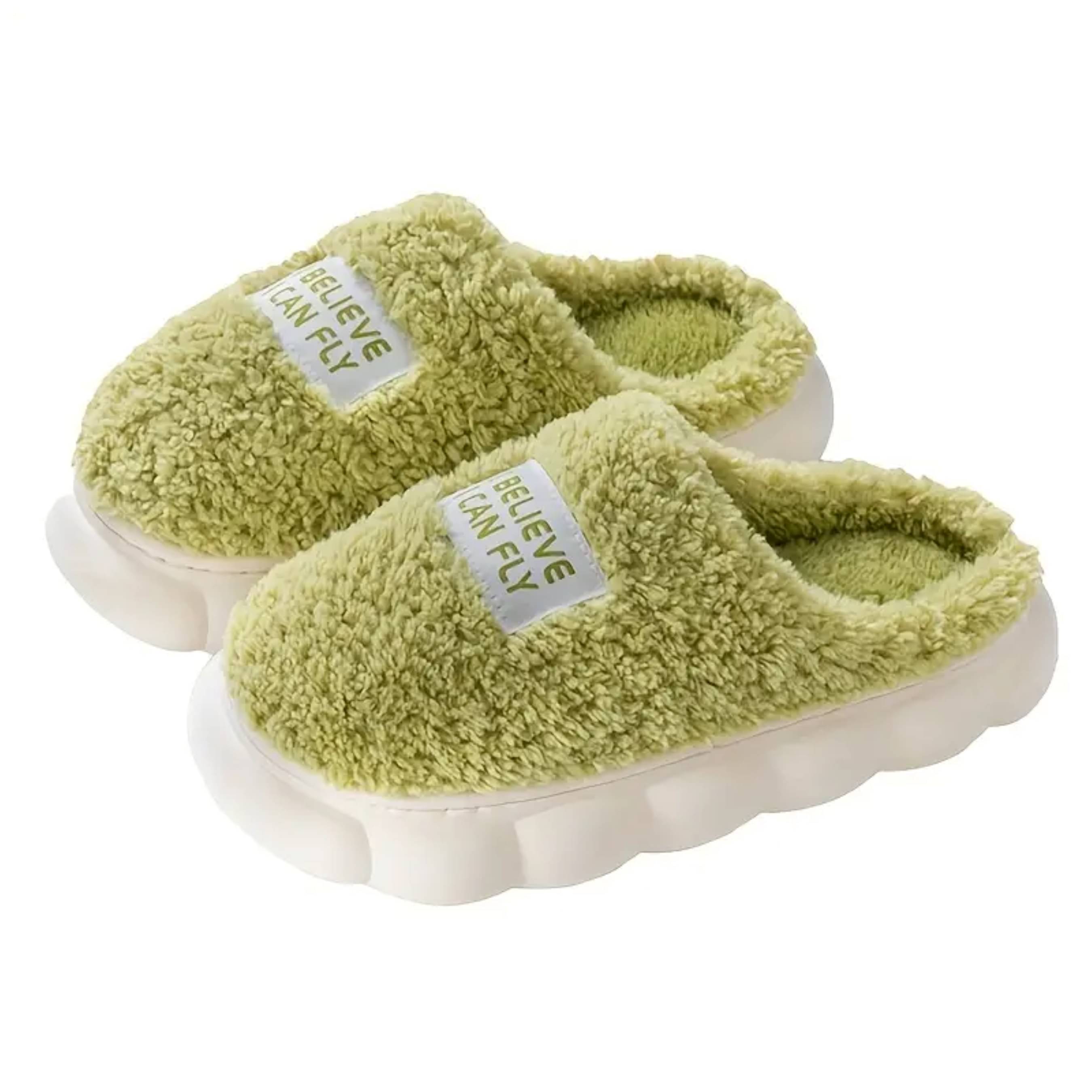     			Infispace Green Women's Toe Covered Flip Flop