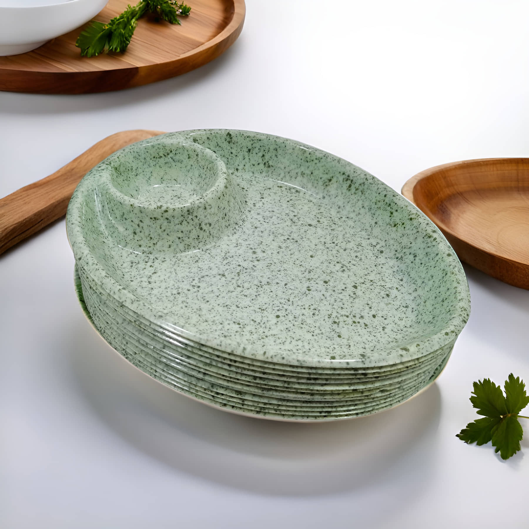 Inpro 12 Pcs Melamine Multi Color Platter