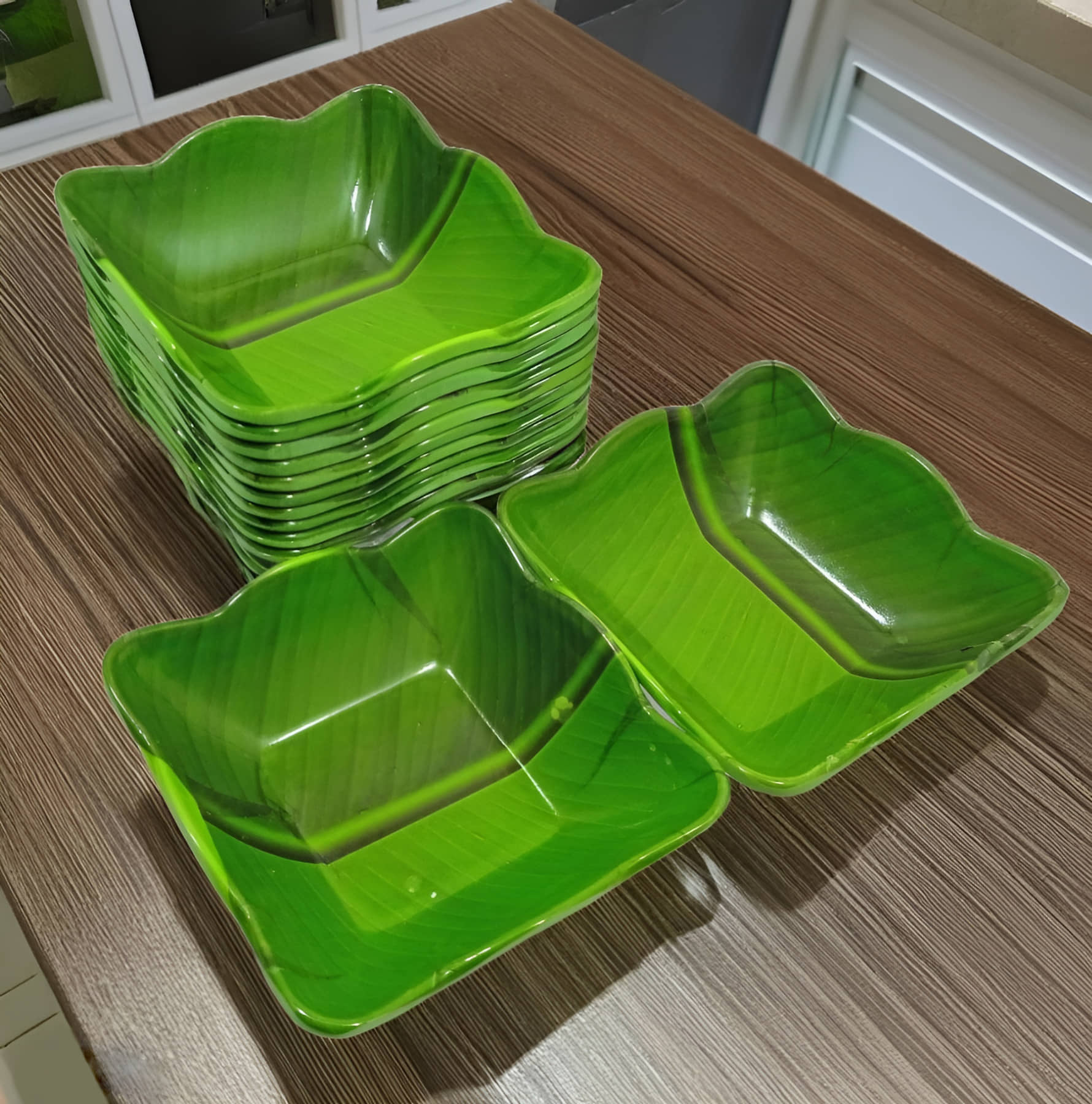 Inpro Melamine Small Snacks Bowl Melamine Vegetable Bowl 10 cm ( Set of 12 ) Green