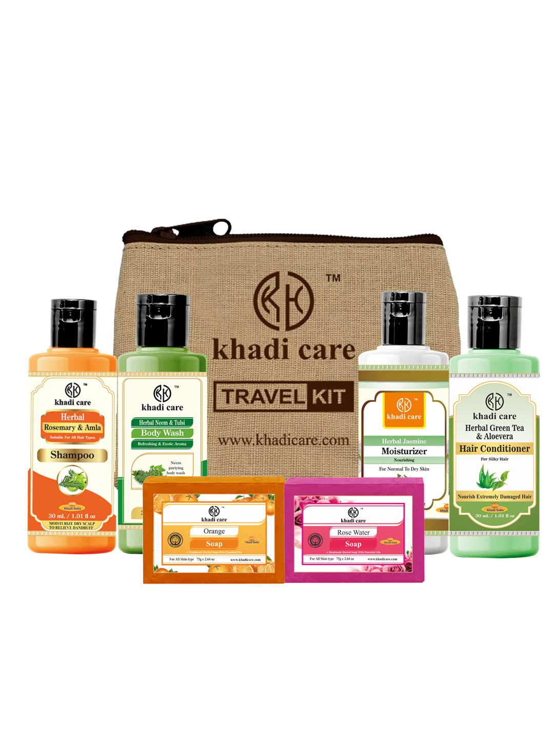 Khadi Care Herbal Travel Kit (270g)