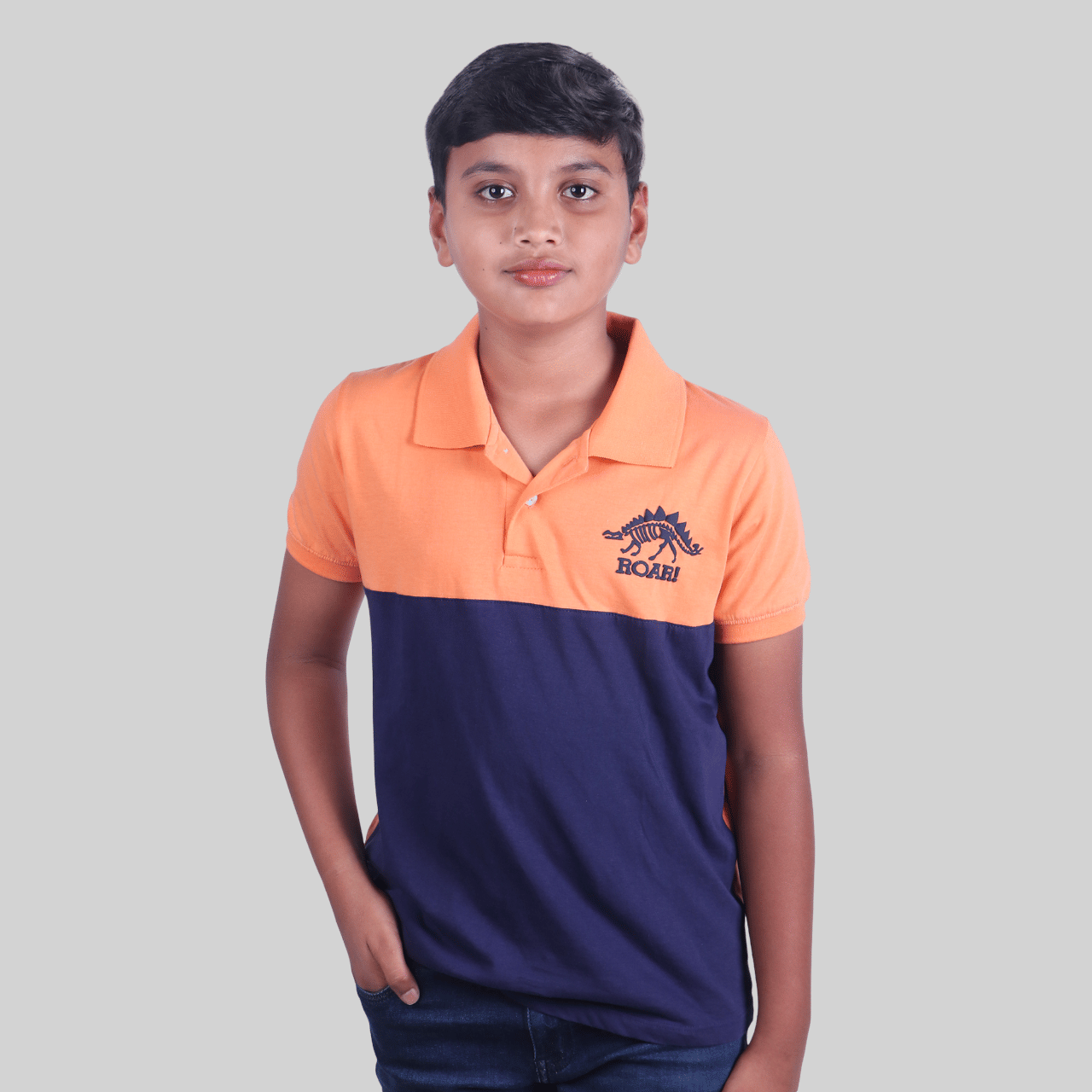     			Kidzee Kingdom Pack of 1 Boys Cotton Polo T-Shirt ( Multicolor )