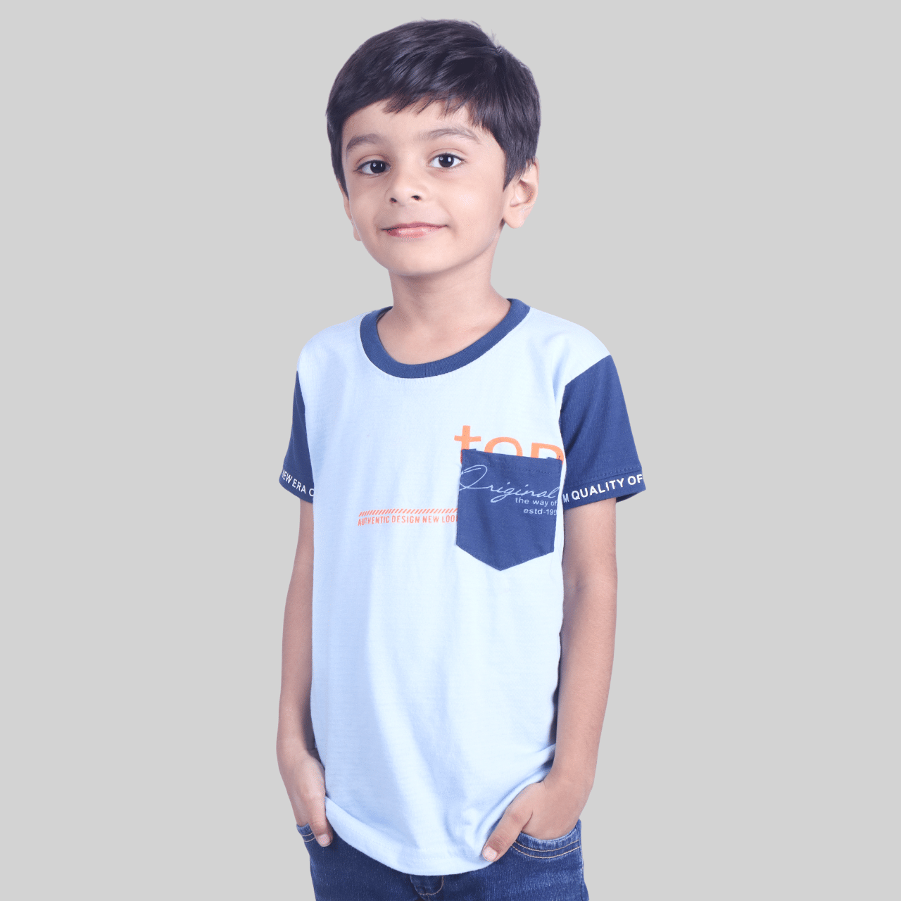     			Kidzee Kingdom Pack of 2 Boys Cotton T-Shirt ( Multicolor )