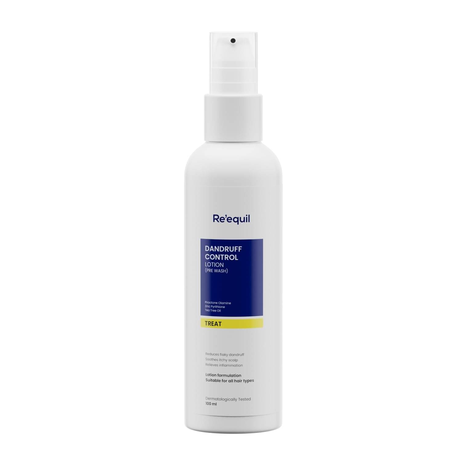     			Re'equil Dandruff Control Lotion (Pre Wash) for Severe, Greasy, Flaky Dandruff 100ml ( Pack of 1 )