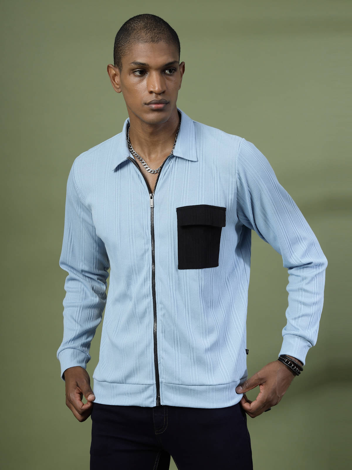 Rigo Pack of 1 Cotton Relaxed Fit Striped Full Sleeves Men's Polo T Shirt ( Light Blue ) Rigo Pack of 1 Cotton Relaxed Fit Striped Full Sleeves Men's Polo T Shirt ( Light Blue )