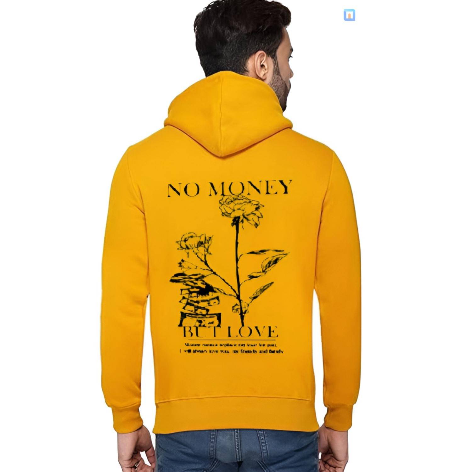 Unicus Apparel Fleece Hooded Men's Sweatshirt - Yellow ( Pack of 1 ) Unicus Apparel Fleece Hooded Men's Sweatshirt - Yellow ( Pack of 1 )