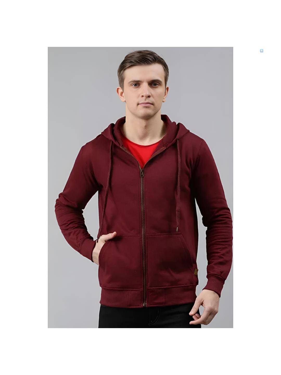 Unicus Apparel Fleece Hooded Men's Sweatshirt - Maroon ( Pack of 1 )     			Unicus Apparel Fleece Hooded Men's Sweatshirt - Maroon ( Pack of 1 )