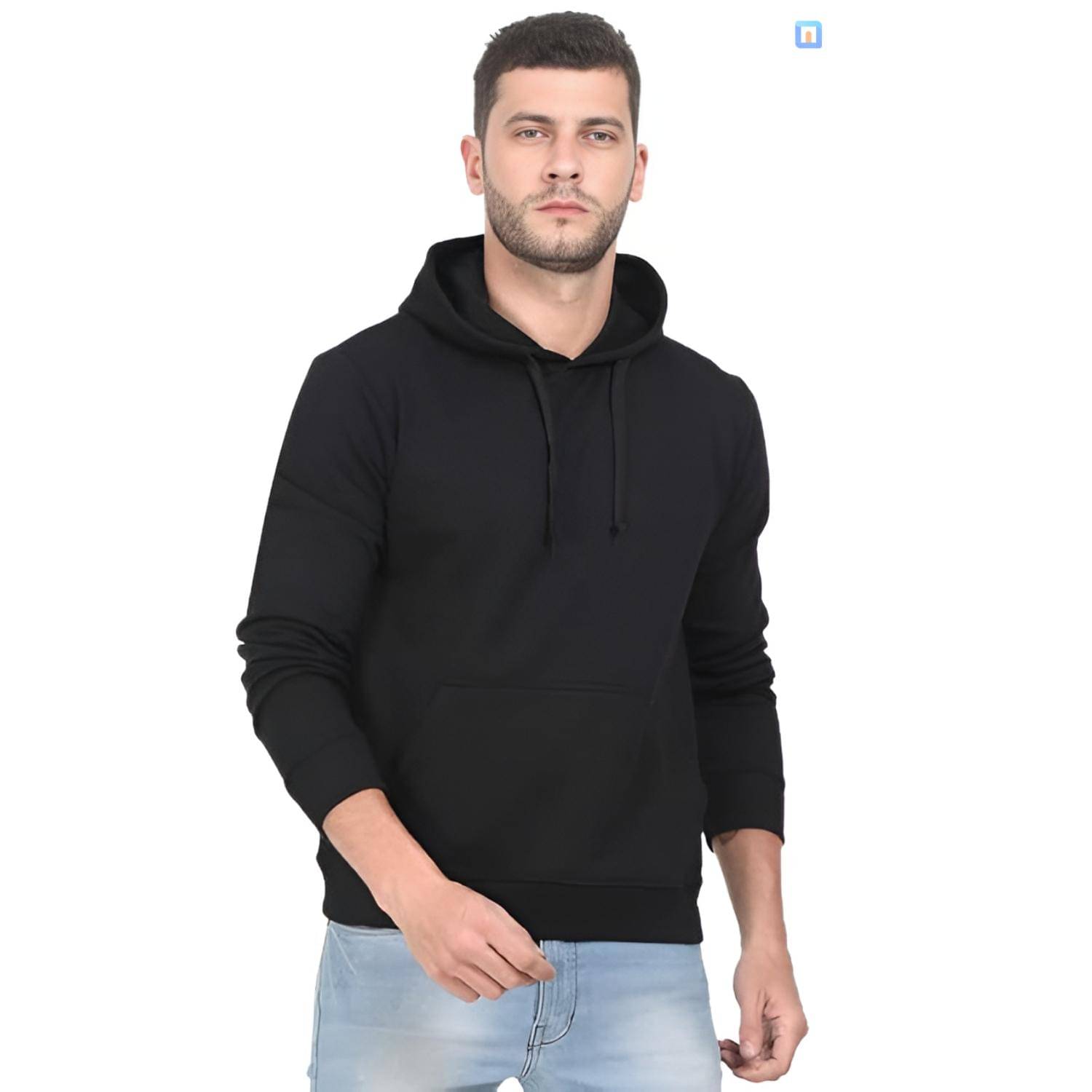 Unicus Apparel Fleece Hooded Men's Sweatshirt - Black ( Pack of 1 )     			Unicus Apparel Fleece Hooded Men's Sweatshirt - Black ( Pack of 1 )