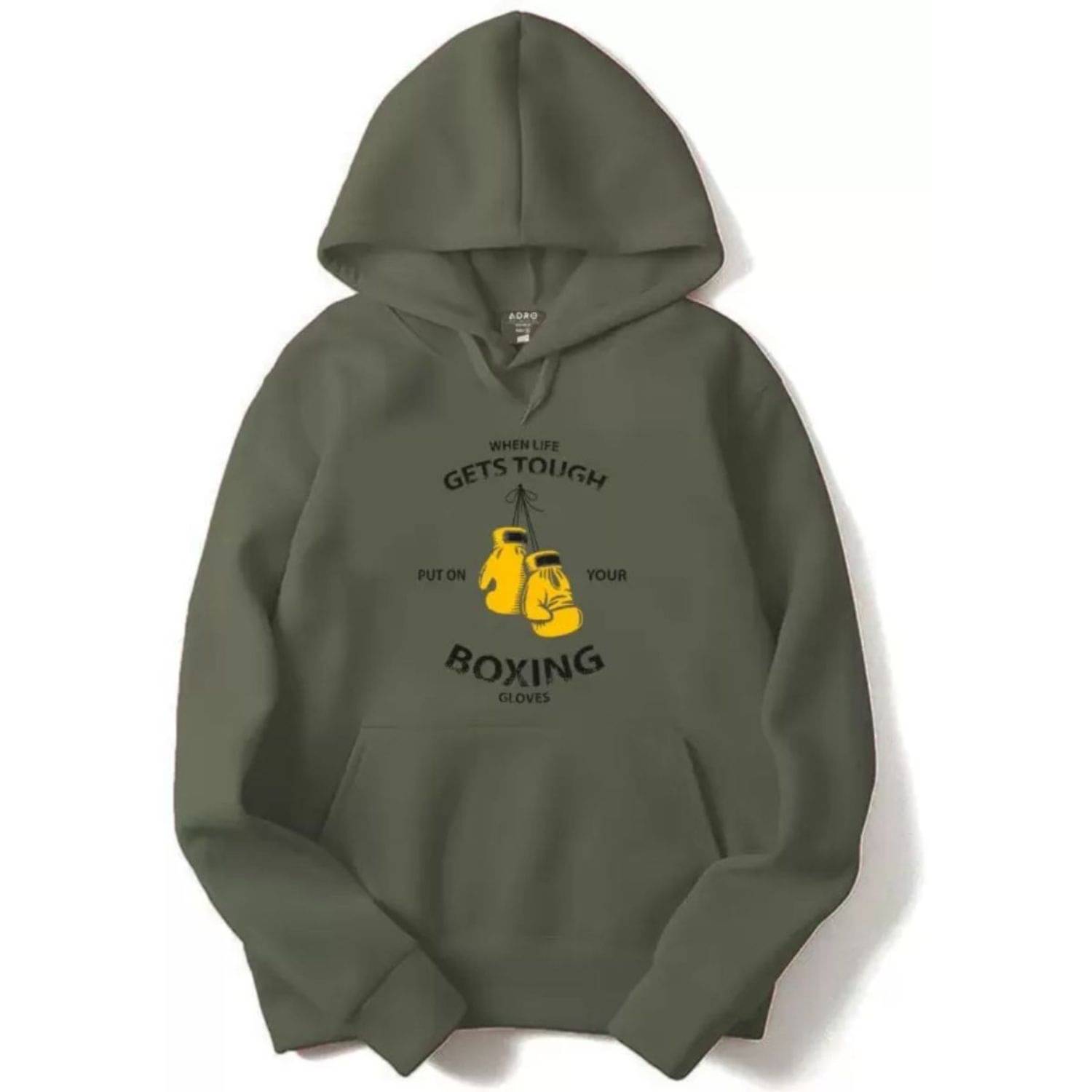     			Unicus Apparel Fleece Hooded Men's Sweatshirt - Green ( Pack of 1 )
