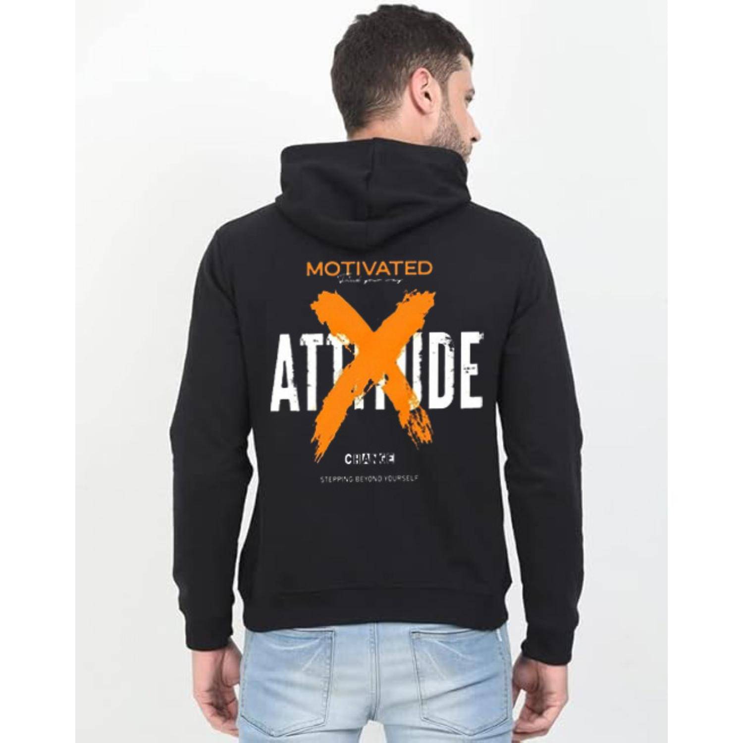     			Unicus Apparel Fleece Hooded Men's Sweatshirt - Black ( Pack of 1 )