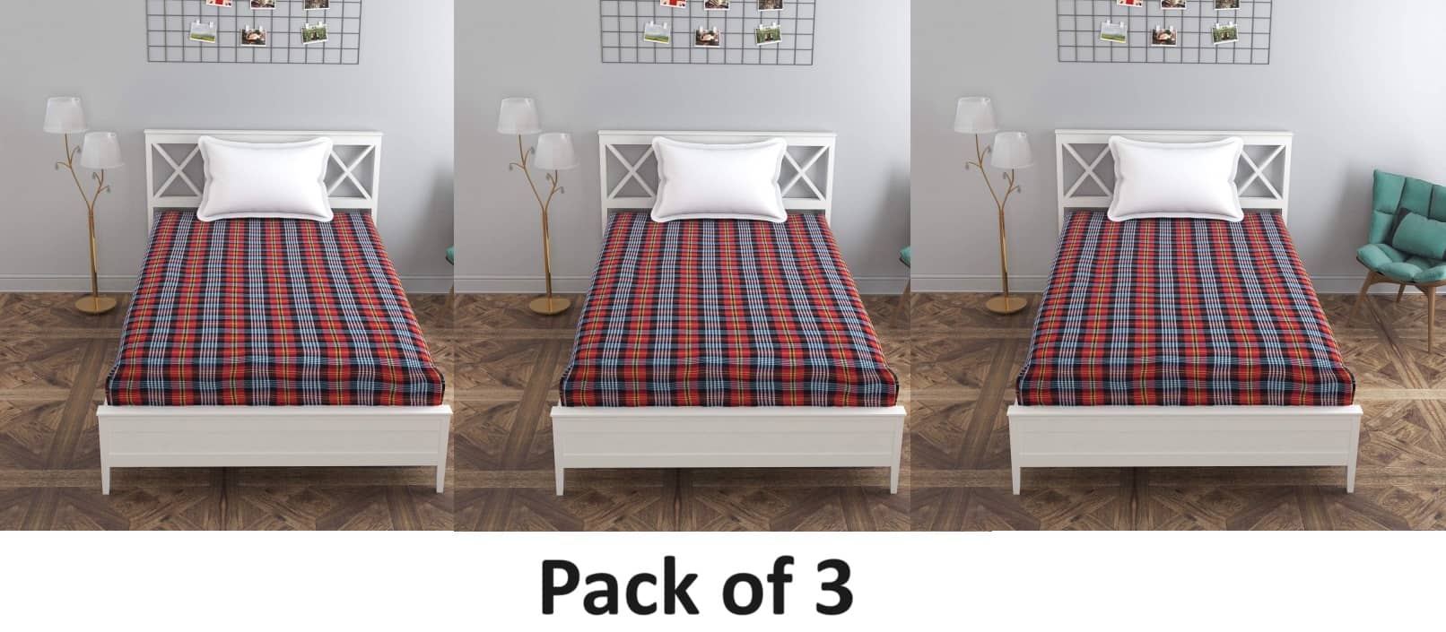 UrbanArts Assorted Cotton Mattress Cover