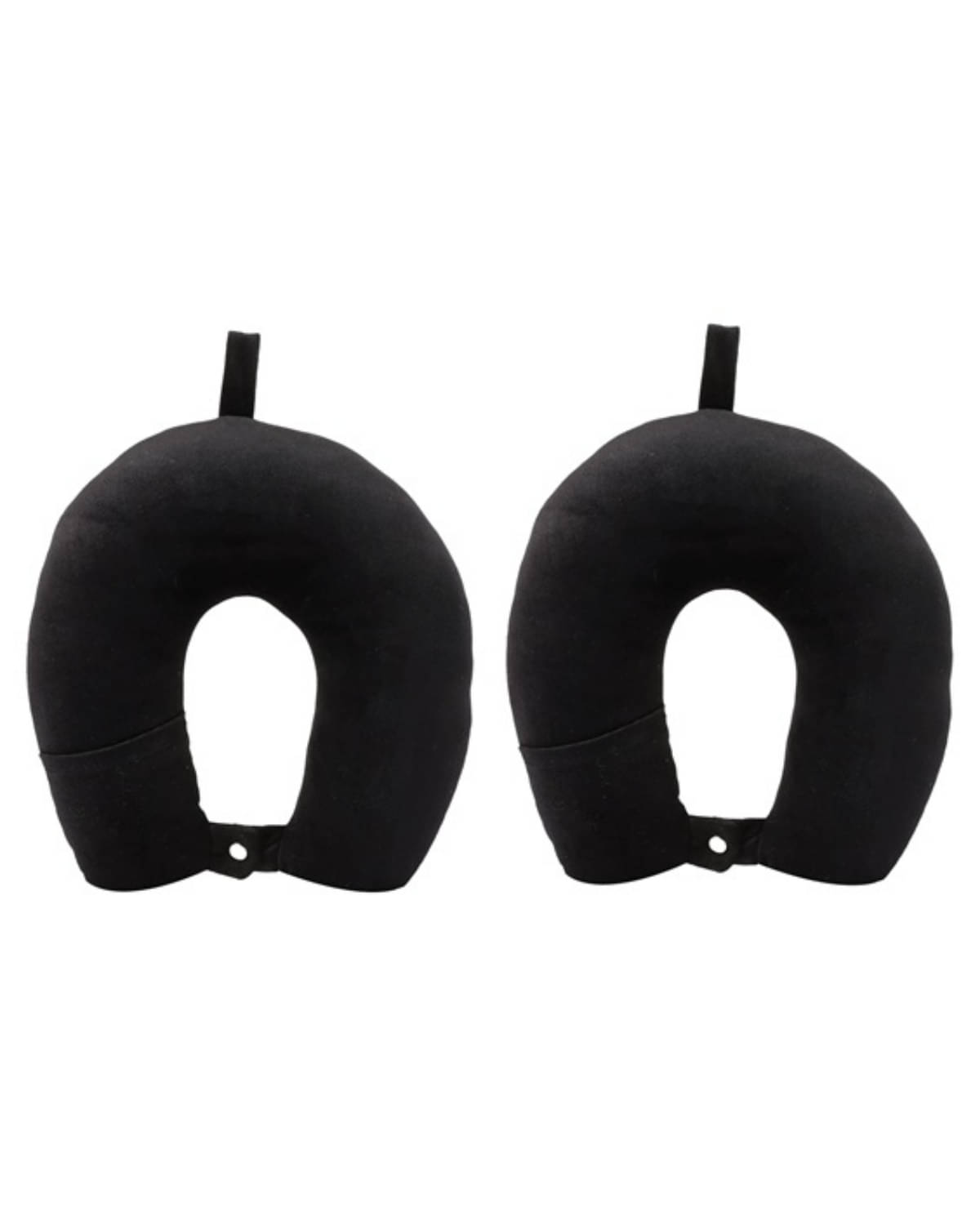     			UrbanArts Black Neck Pillow ( Pack of 2 )