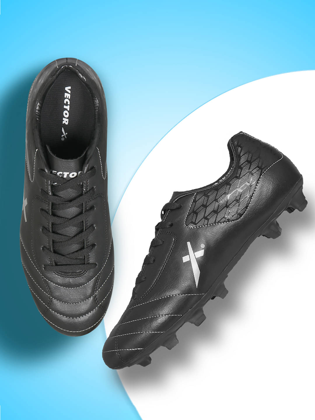     			Vector X DYNAMIC 2.0 Black Football Shoes