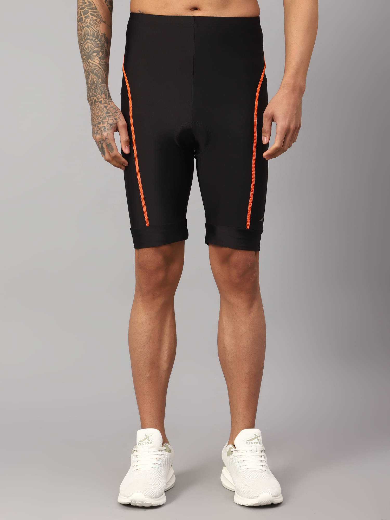 Vector X Orange Polyester Lycra Men's Cycling Shorts ( Pack of 1 ) Vector X Orange Polyester Lycra Men's Cycling Shorts ( Pack of 1 )