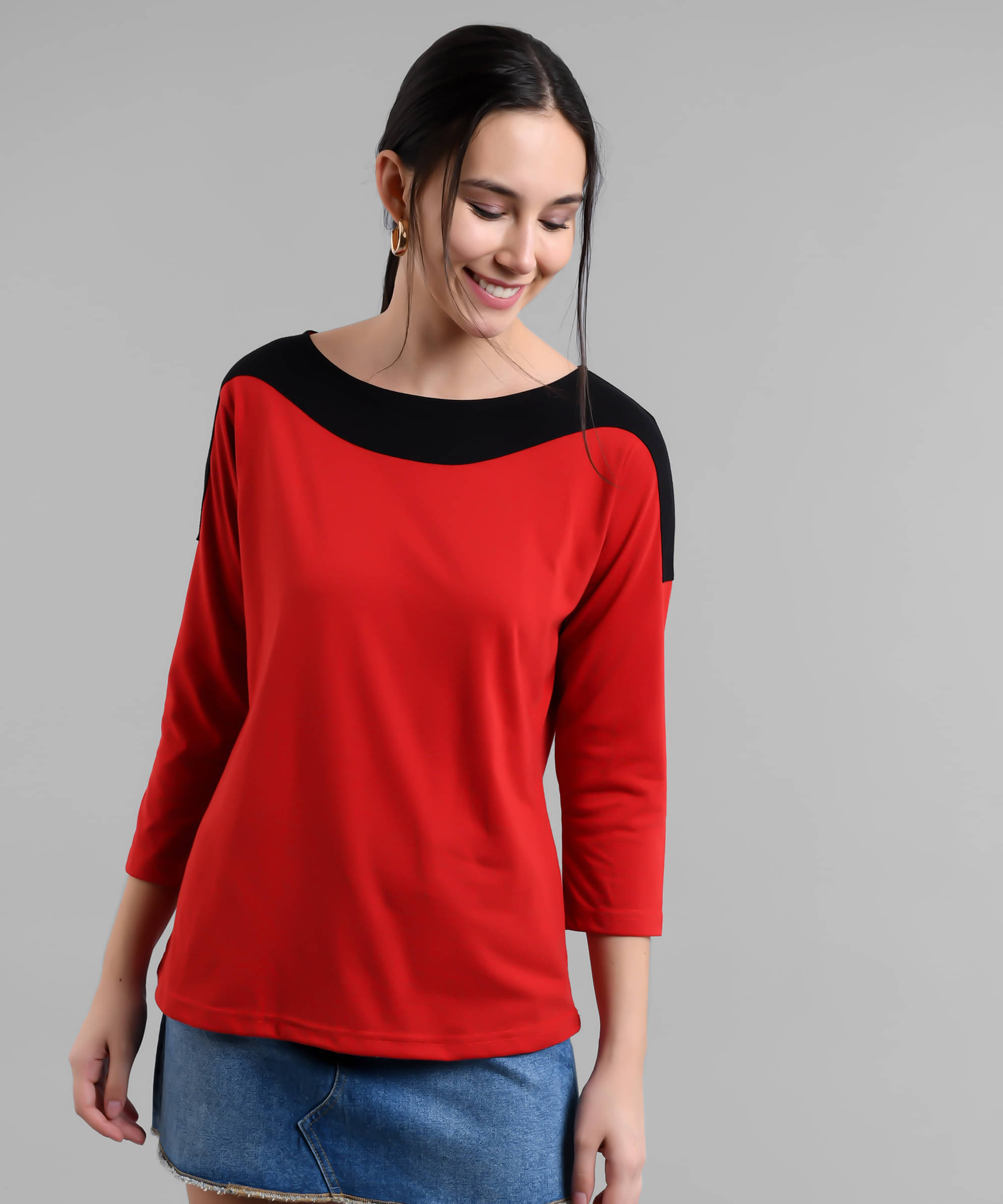 vivient Women Cotton Blend Solid Regular Fit Boat Neck T-Shirt ( Maroon ) vivient Women Cotton Blend Solid Regular Fit Boat Neck T-Shirt ( Maroon )