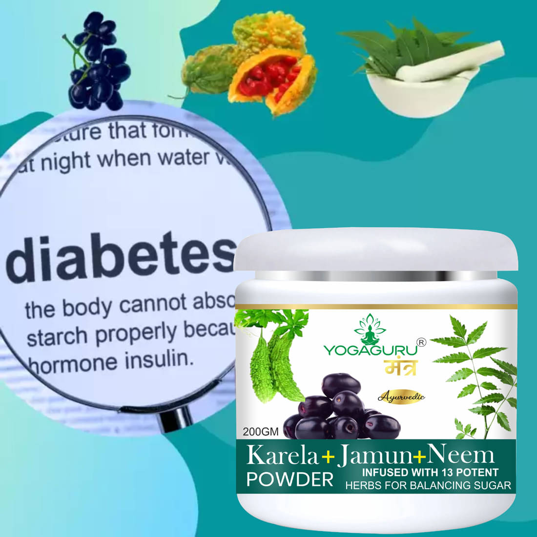     			Yogaguru Mantr Organic Powder 200 Gm