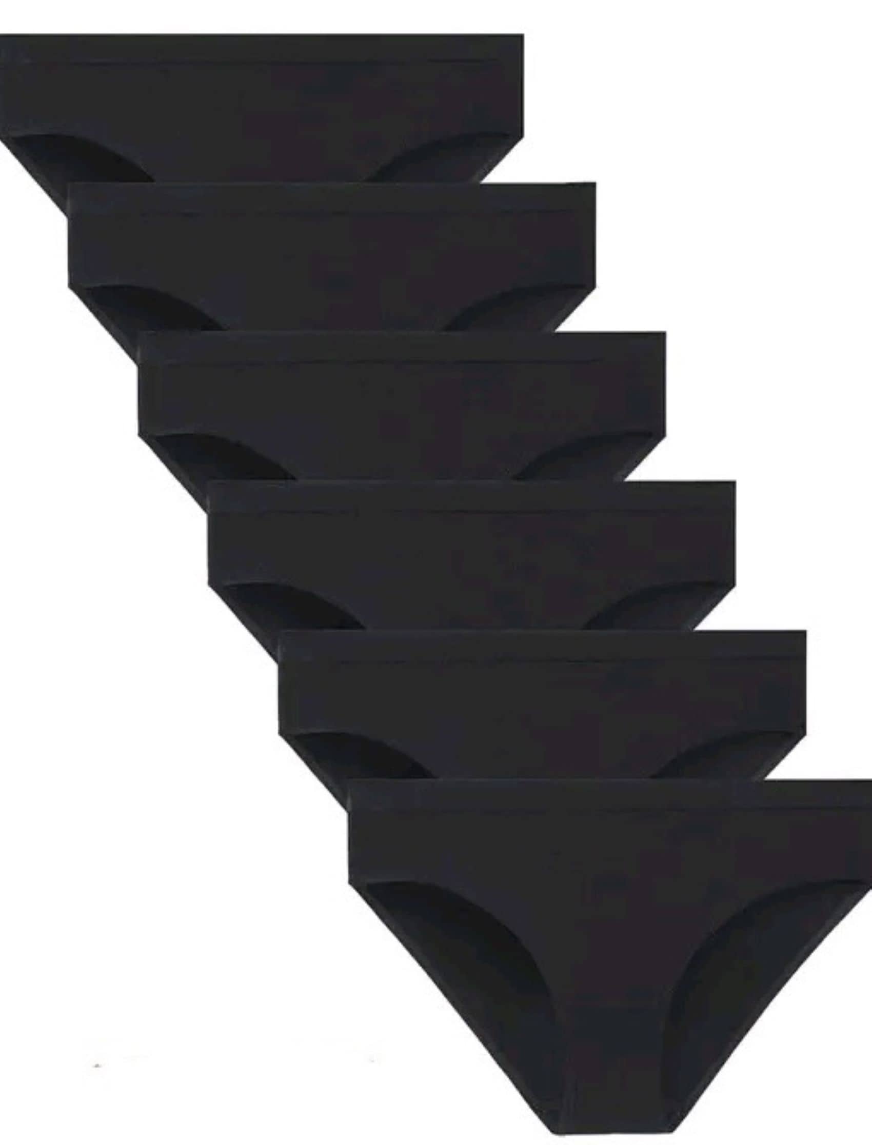BLACK PANTIES PACK OF 6